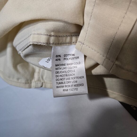 Howler Bros H Bar B Short Sleeve Snapshirt Bone Mens Large NEW Western READ - Picture 5 of 8